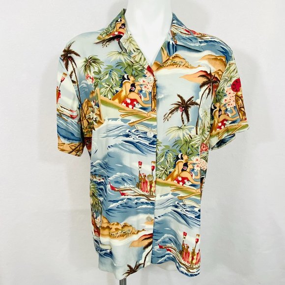 Clio Tops - Clio Women's Vintage Hawaiian Shirt